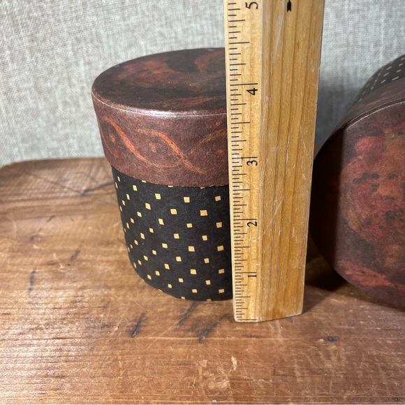 Primitives Roosters decorative boxes vintage - Picture 2 of 6